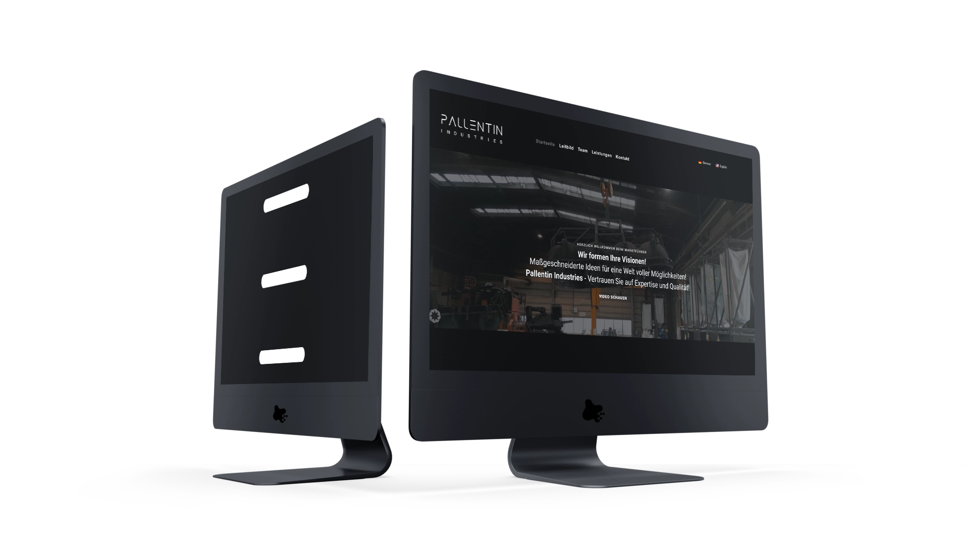 Webdesign und Webentwicklung für Pallentin Industries Berlin